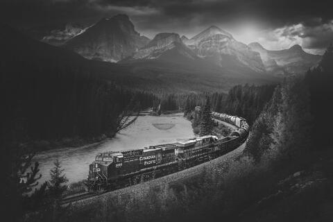 Morant's curve black and white photo