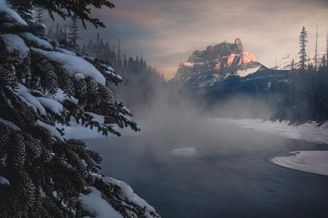 First Dawn Castle Mountain print