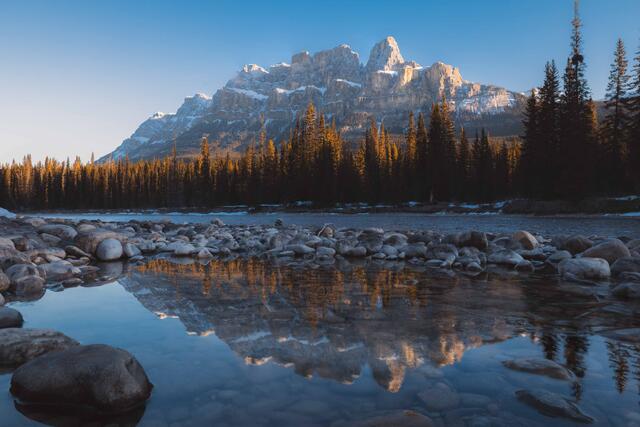 Castle Mountain Dawn print