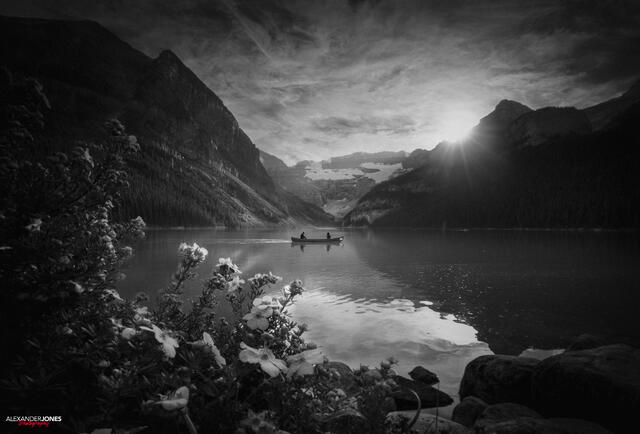 Nexus B&W (Lake Louise) print
