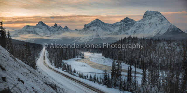 Nautical Dawn Icefields Parkway print