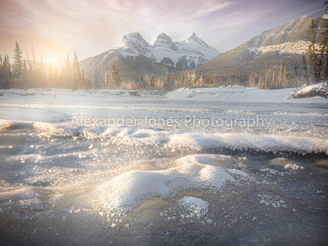 Three Sisters Canmore print