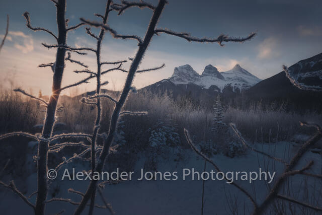 First Light - Three Sisters  print