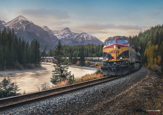 Kansas City Southern Morant's Curve Glow print
