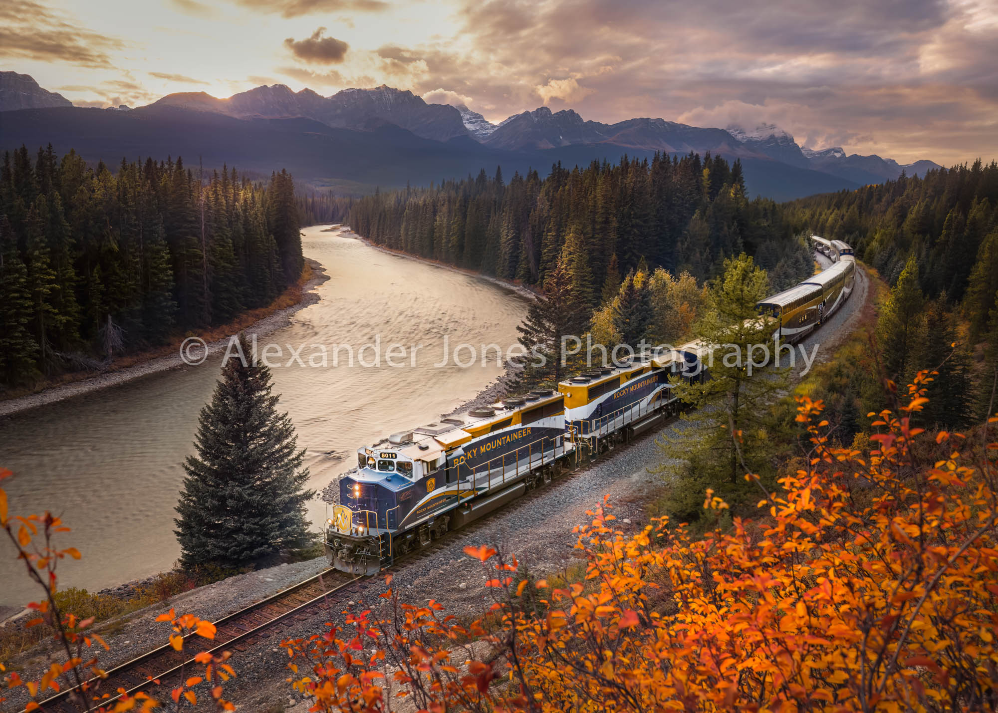 The Rocky Mountaineer Rocky mountaineer train in banff national banff canada alberta