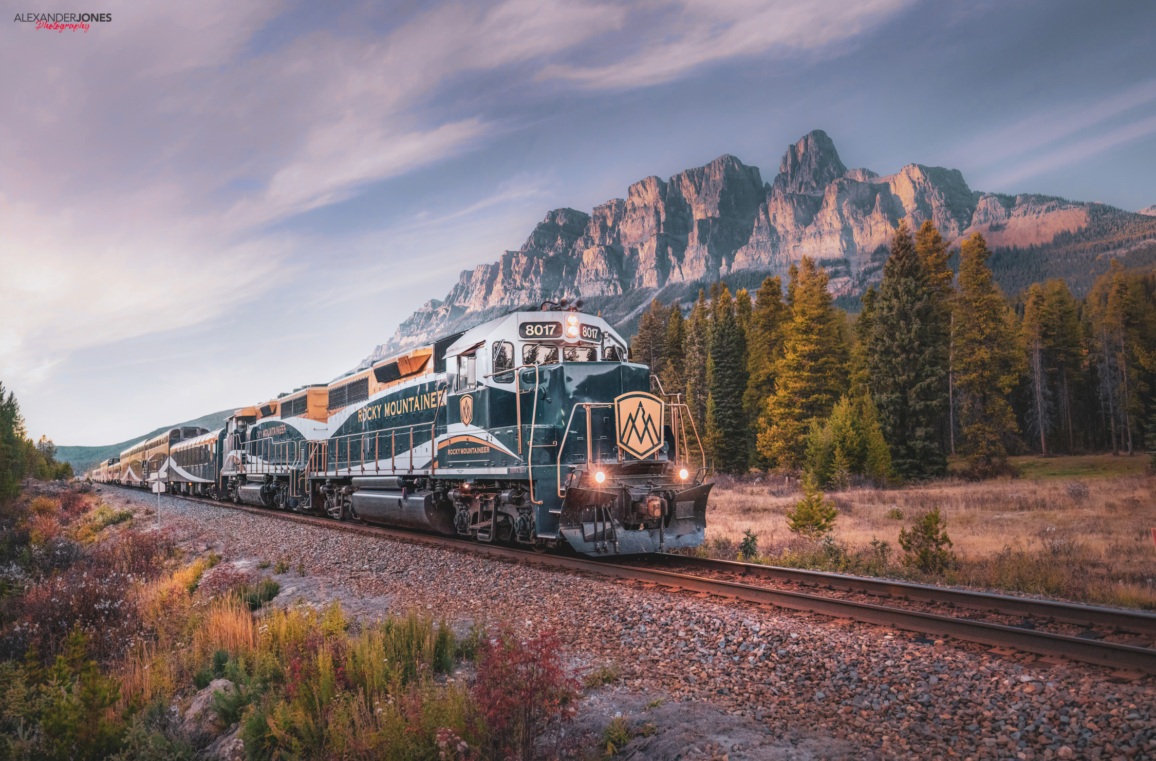 Castle Mountain is one of my favourite locations to photograph, the view of trains approaching from far away set against the...